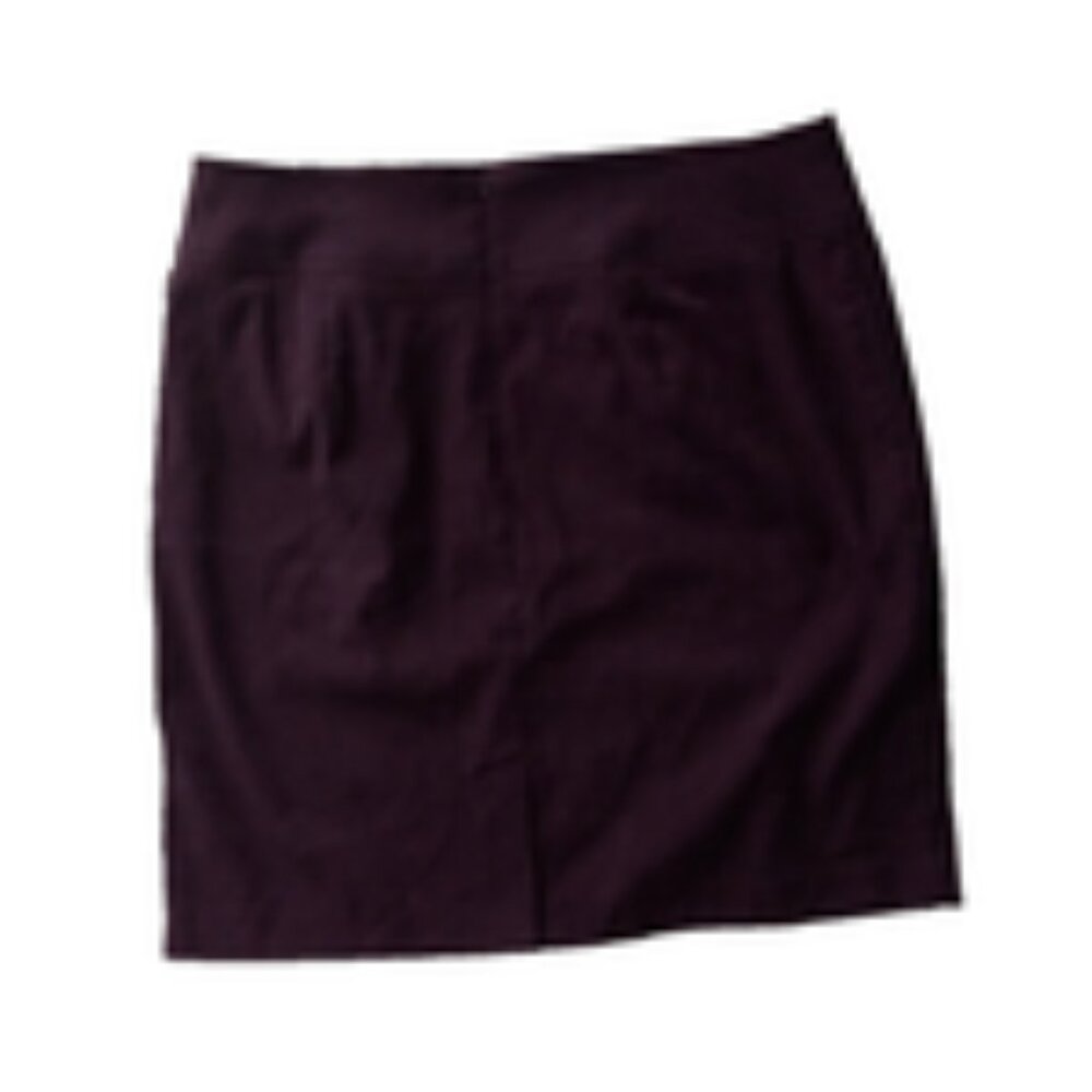 Womens Dark Purple Suede Pencil Skirt by Avenue – Plus Size, Classic Fit size 16